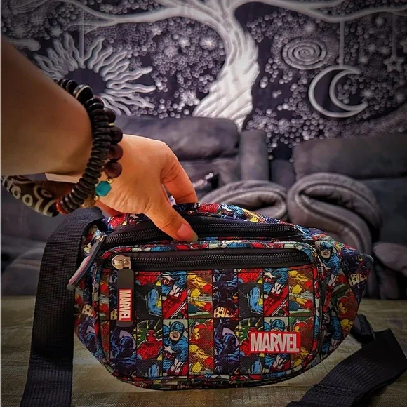 Y2K Marvel Multicolor Graphic Belt Bag ❌60% OFF SALE❌ new with out tags - Picture 13 of 13